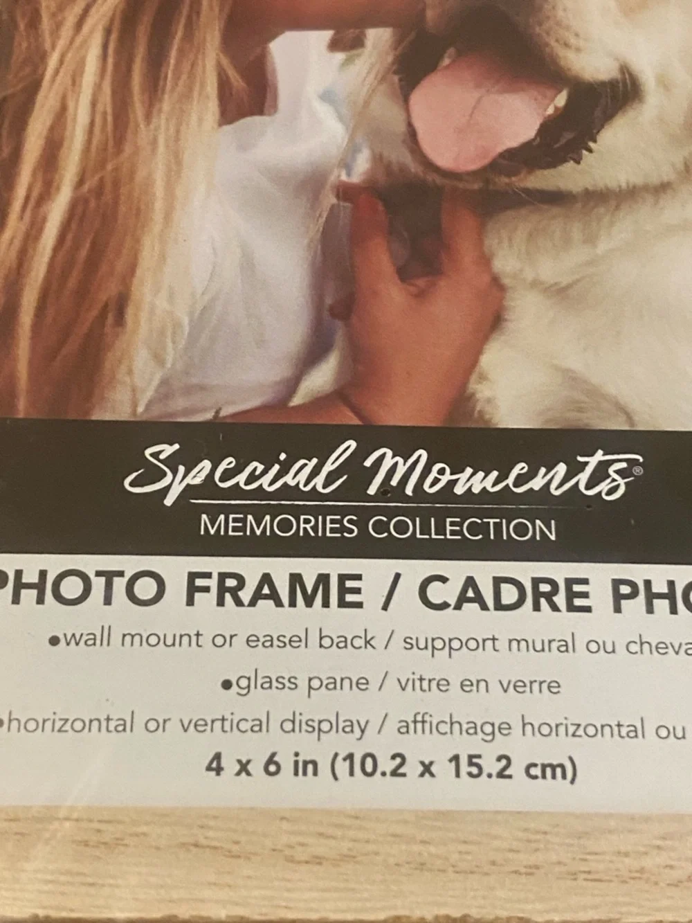 Special Moments Natural Wood Beaded Photo Frame - Light Wood Finish